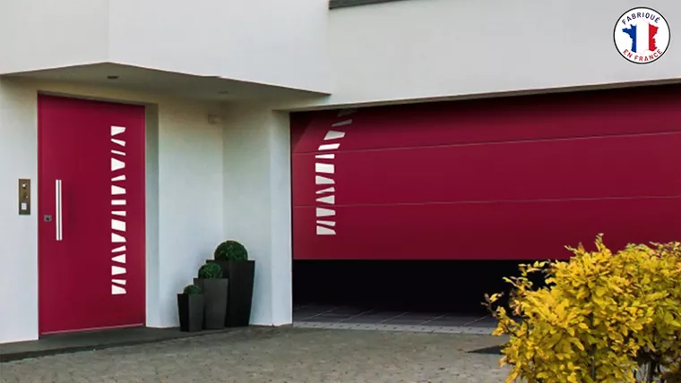 Porte de garage contemporaine